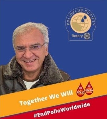 Rotarier und Polio-Überlebender Bashar Asfour macht am 12. September Halt in Zürich.