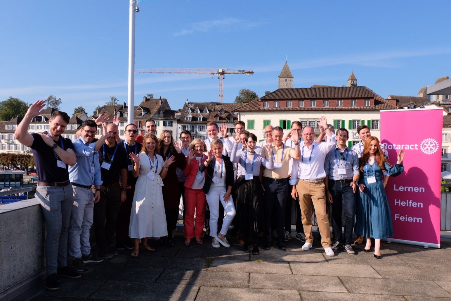 Rotary- und Rotaract-Mitglieder, die am Rotaract Tag 2024 teilgenommen haben