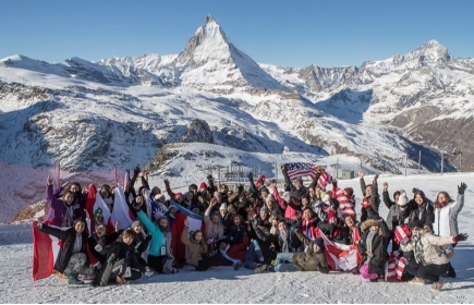 Inbounds des Rotary Jugendaustauschs in den Schweizer Bergen